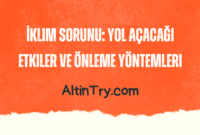 İklim Sorunu: Yol Açacağı Etkiler ve Önleme Yöntemleri
